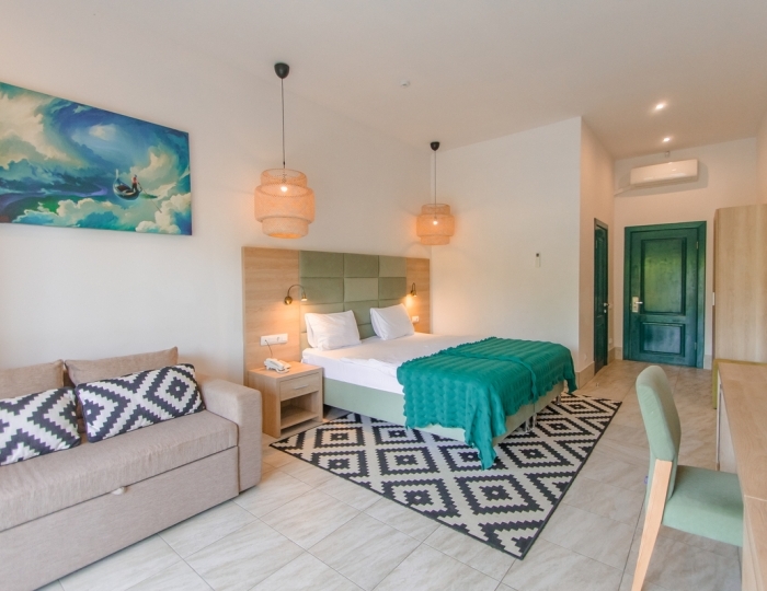 Семейный 2-местный с террасой - Отель Aquamarine Family Club / Аквамарин Фэмили Клаб Абхазия